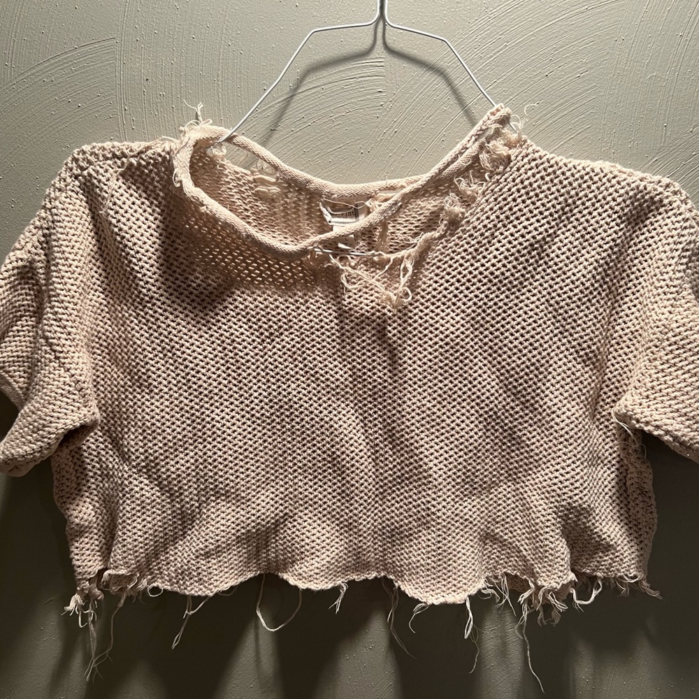 Women's Cream Knit Top